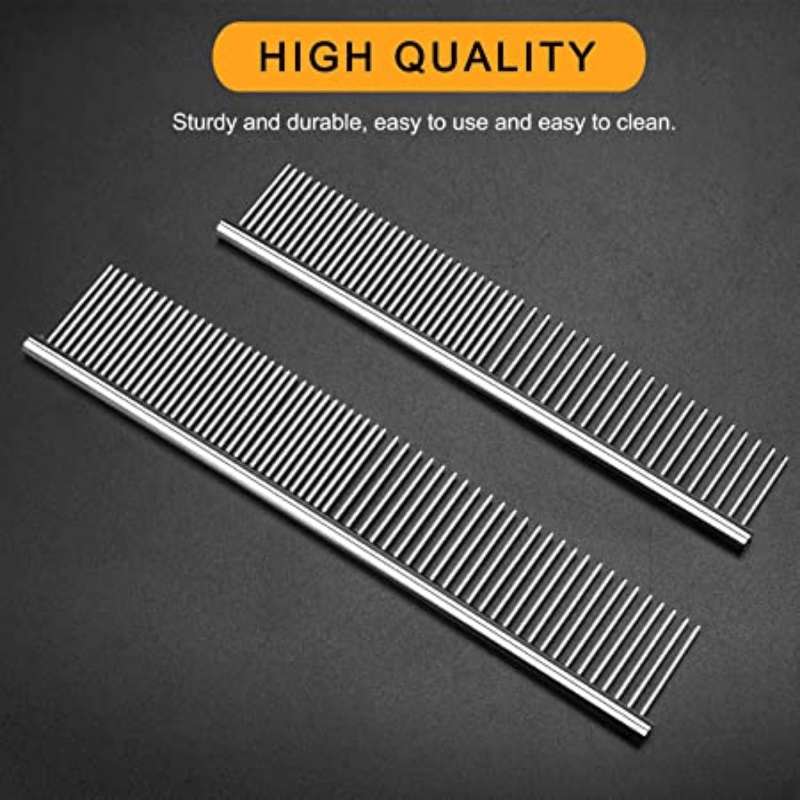 Silky hair guaranteed! Stainless steel comb for easy grooming.