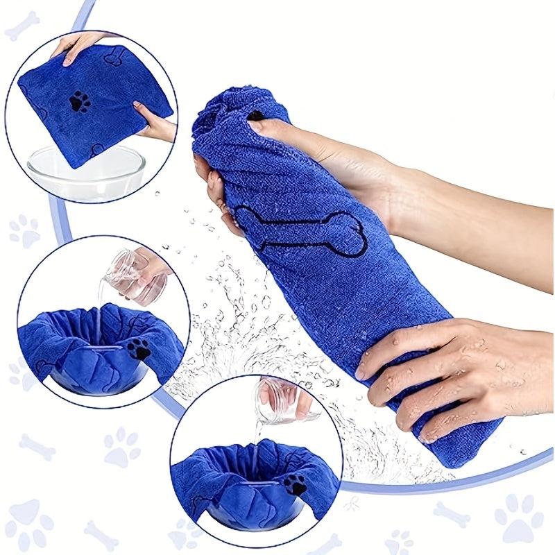 Pack of 4 Miracle Towels for Dogs: Express Drying and Extreme Softness