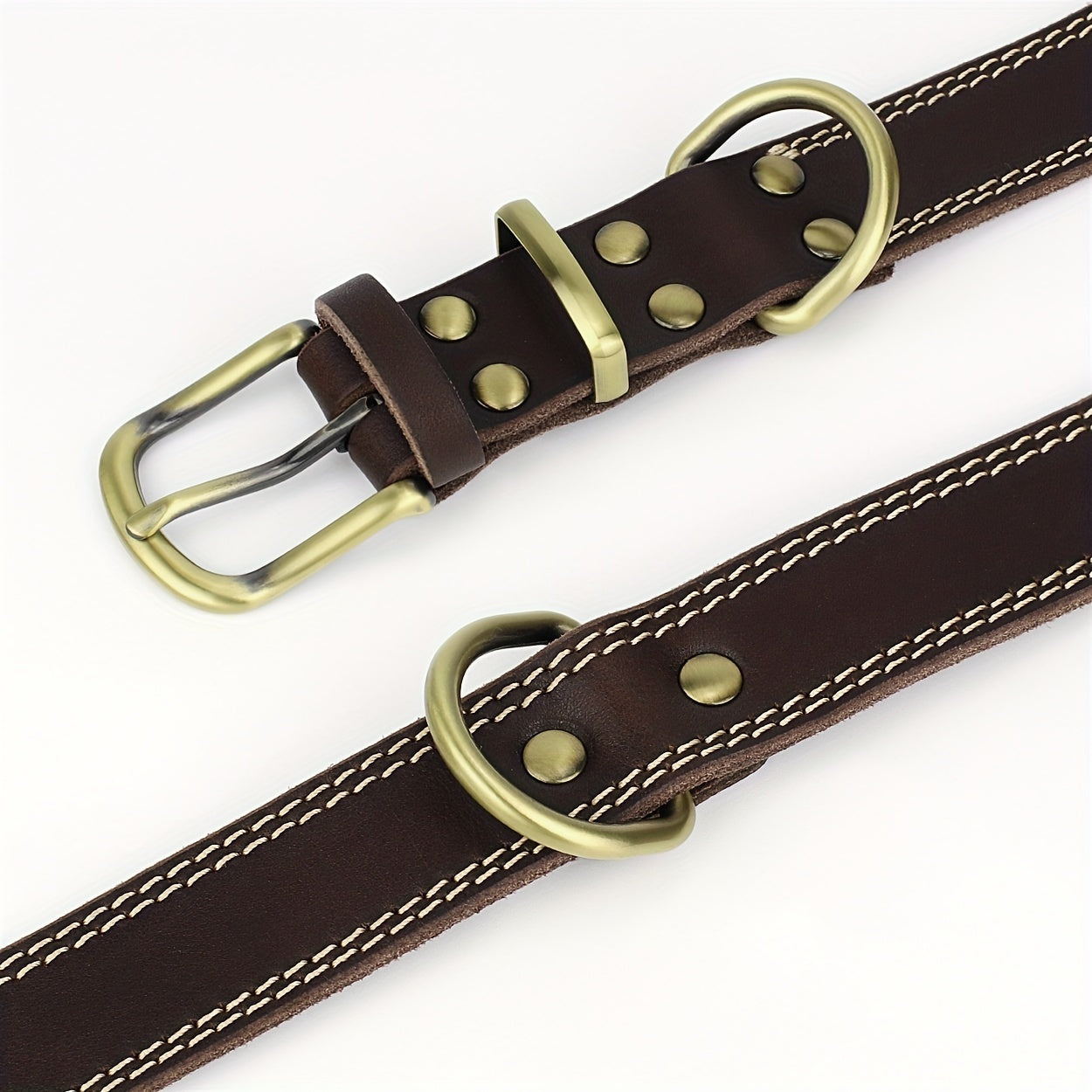 Collier pour Chien Personnalisé en Cuir Véritable