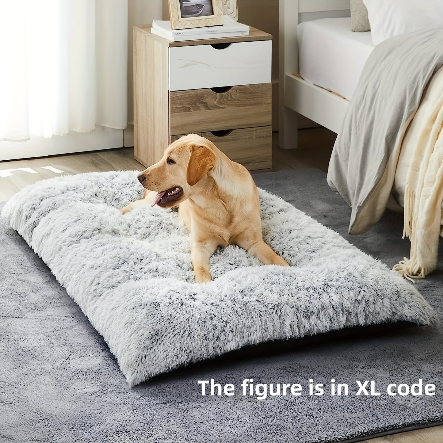 Giant Plush Dog Bed: Soft and Comfortable