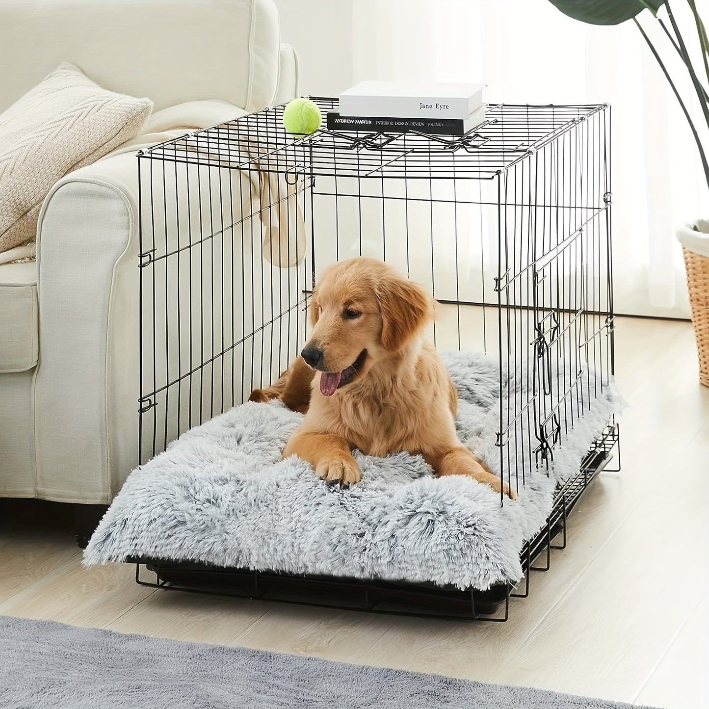 Giant Plush Dog Bed: Soft and Comfortable