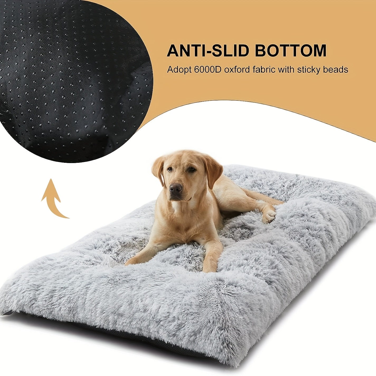 Giant Plush Dog Bed: Soft and Comfortable