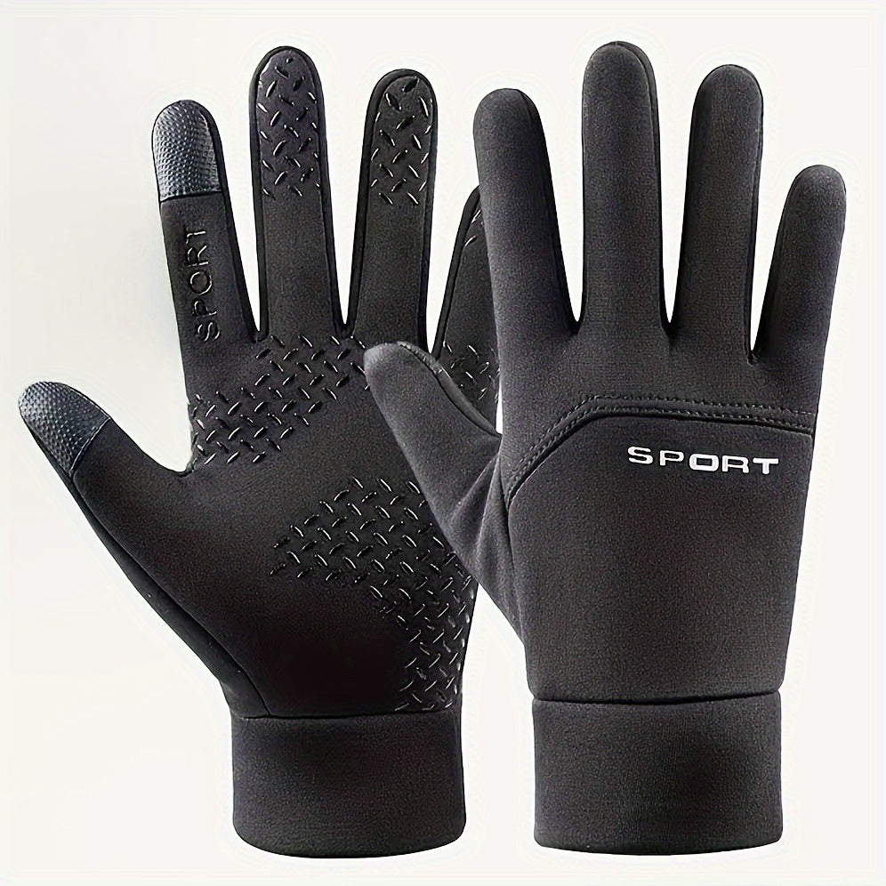 Mains au chaud, écran tactile à portée ! Gants velours homme pour l'hiver