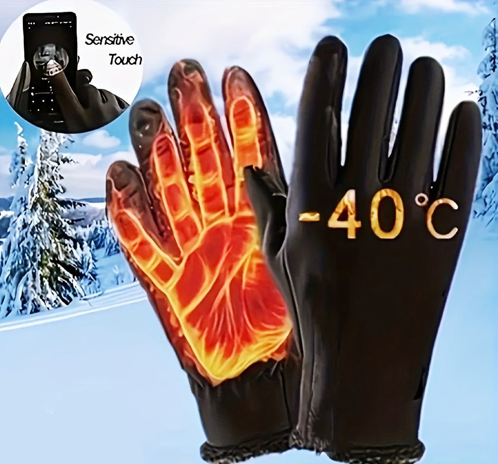 Mains au chaud, écran tactile à portée ! Gants velours homme pour l'hiver