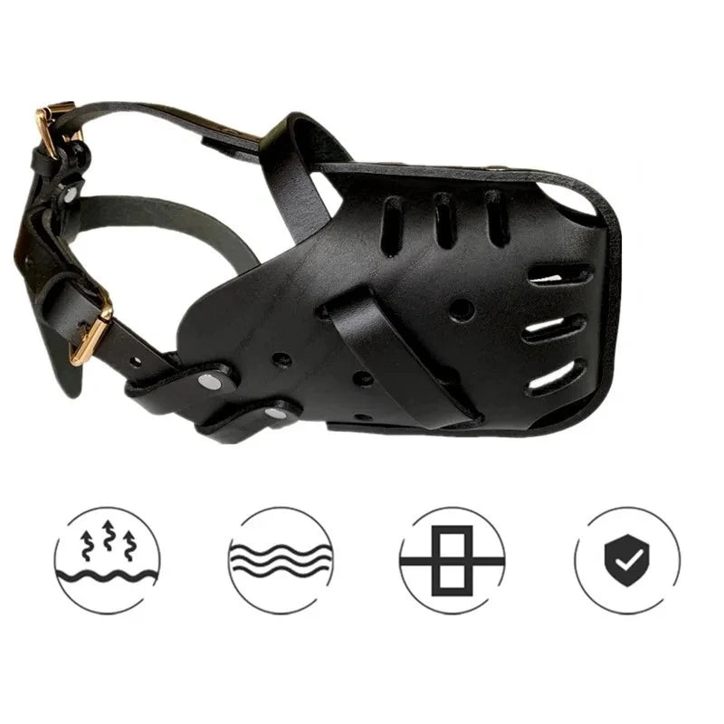 Leather Muzzle for Training Dogs