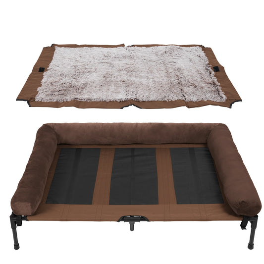 Your big companion's 5-star palace: Ultra-comfortable raised bed