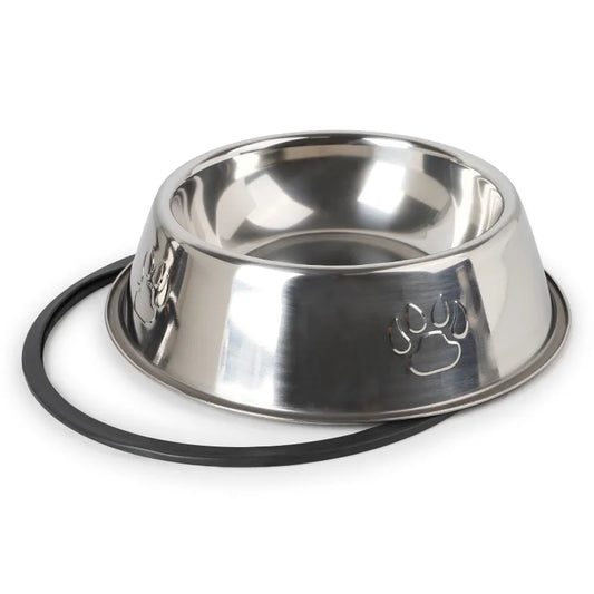 Stainless steel bowl: non-slip and durable