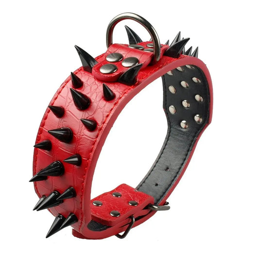 Your dog deserves the best: a stylish and durable spiked leather collar