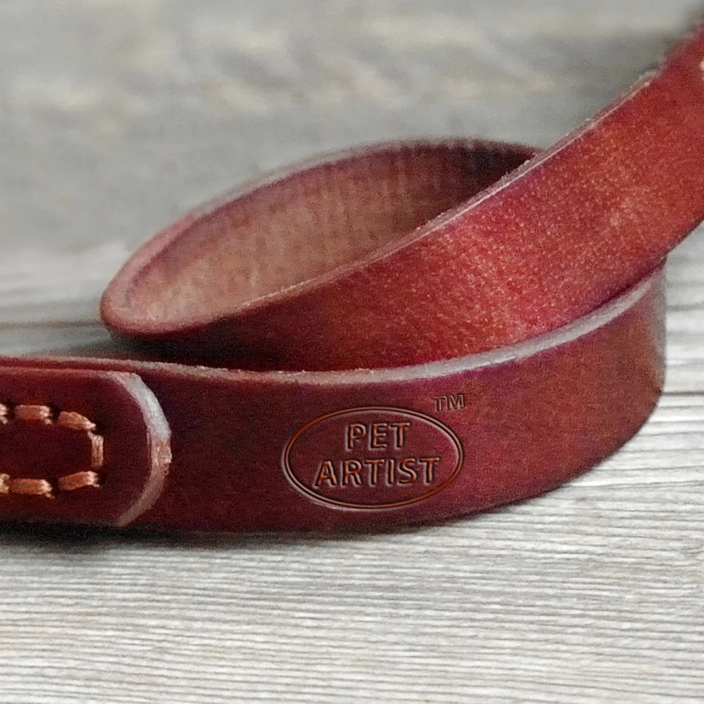 Adjustable double leather leash: Comfort and safety, A chic classic for your two four-legged friends.