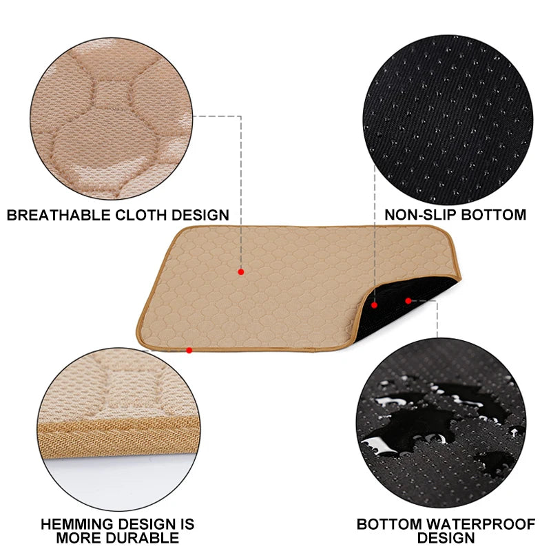 No more accidents: Our absorbent mat retains all liquids!