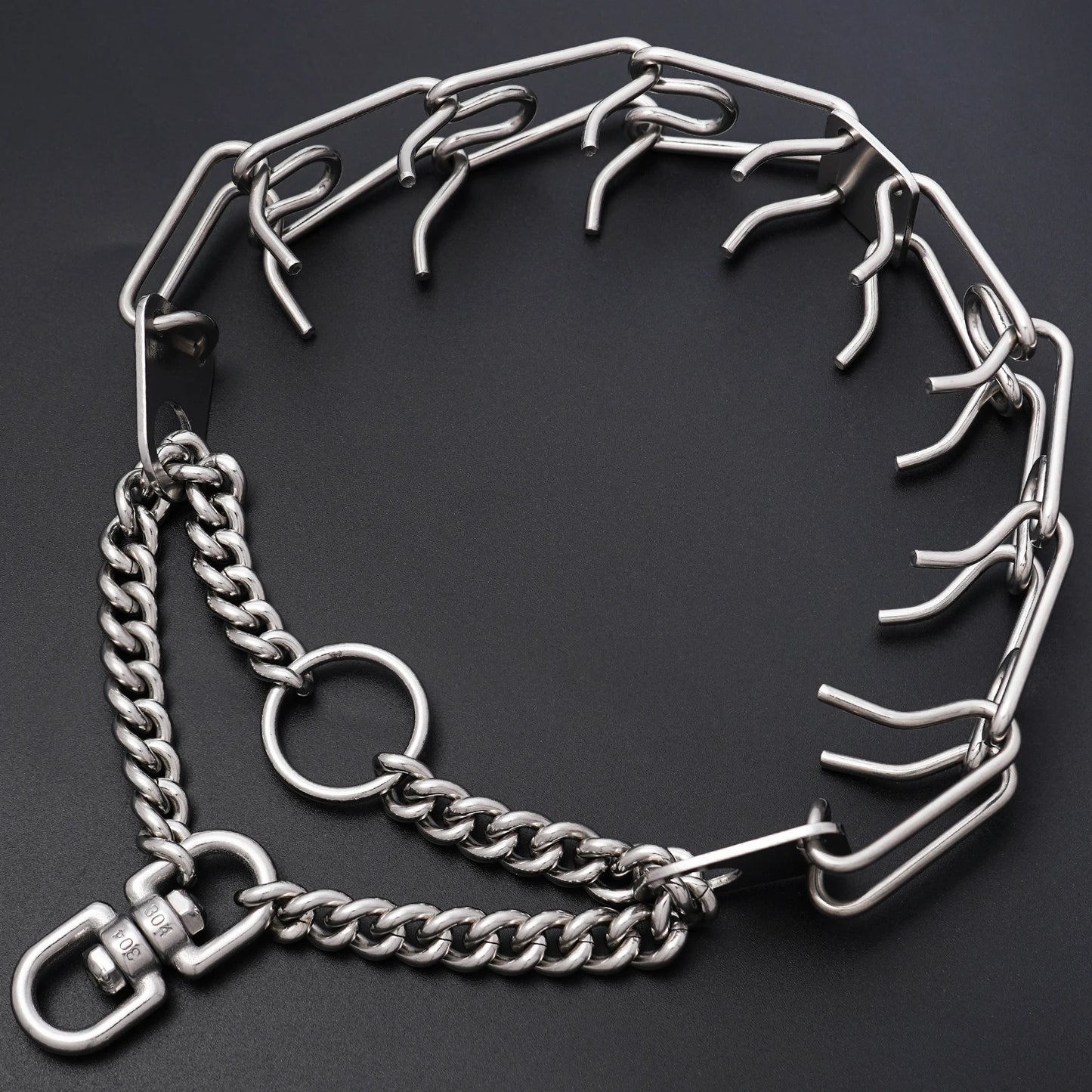 Chrome plated stainless steel necklace: strong and durable