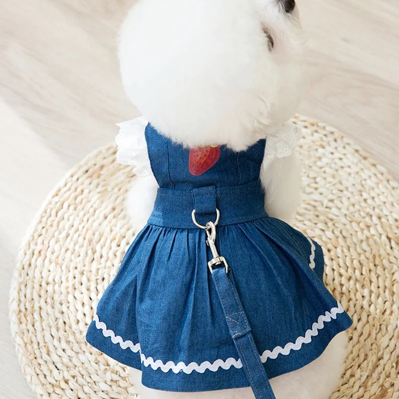 Votre petit compagnon sera une véritable princesse avec cette robe en jean