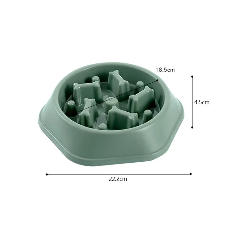 Plastic anti-choking bowl: for peaceful digestion