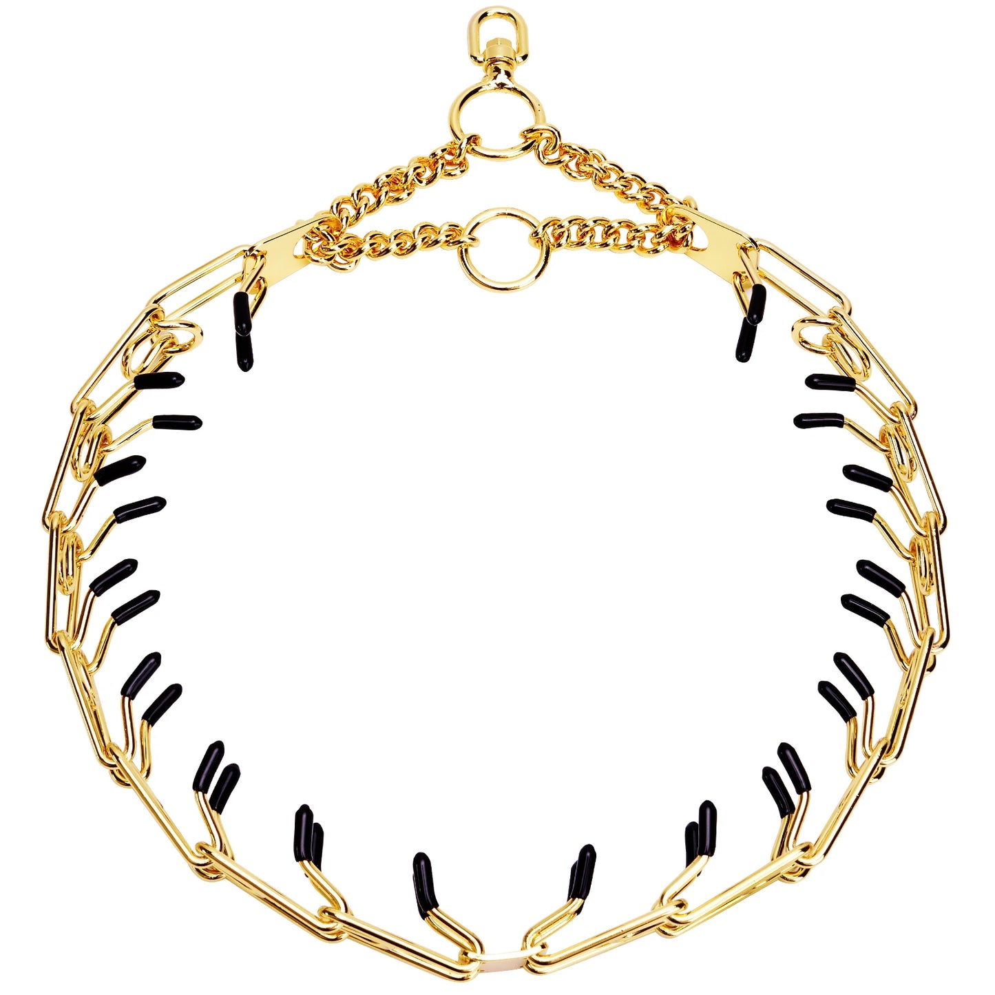 Collier de dressage luxe : or 18 carats et confort