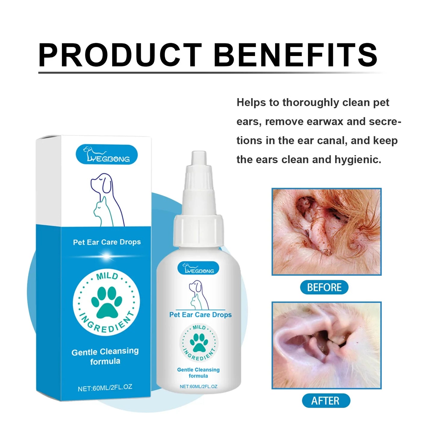 Stop Mites: Ear Cleaning Solution