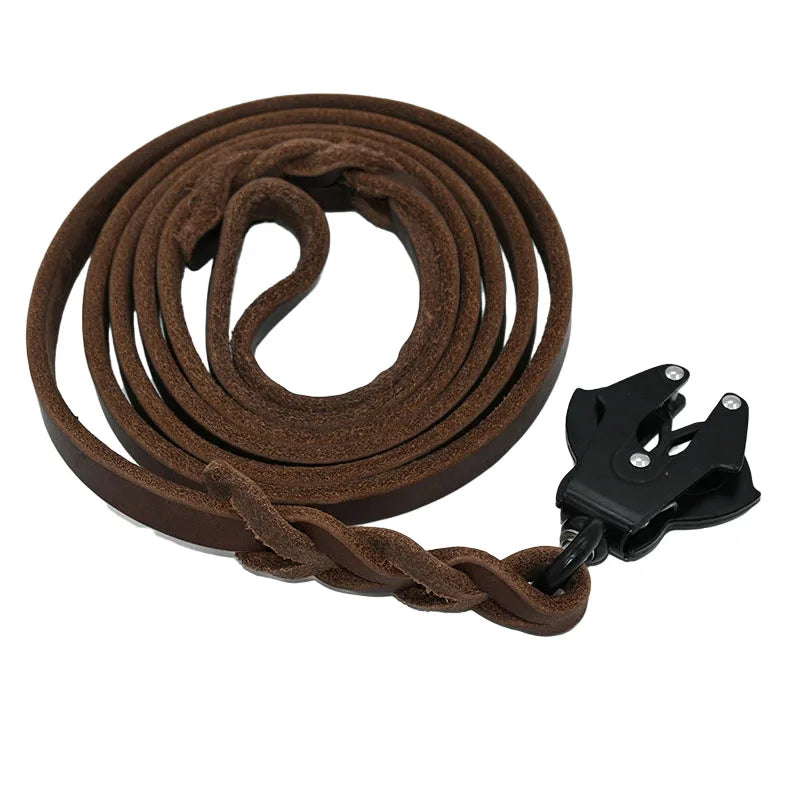 Genuine leather braided leash. Perfect for training