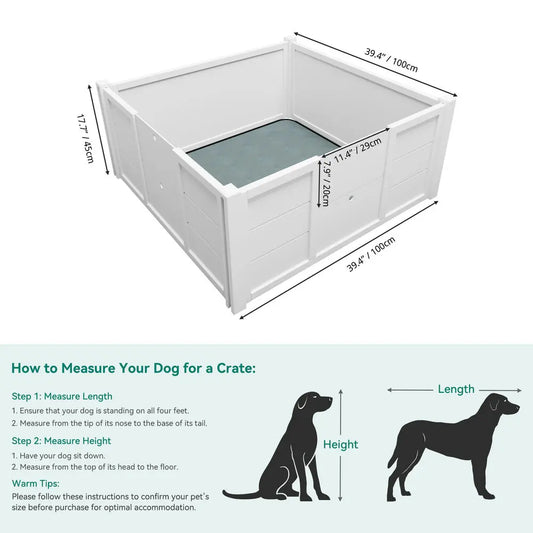 Cage de Mise Bas pour  Chien ( en Bois) : Le Nid Douillet Parfait pour Votre Chienne et Ses Chiots !