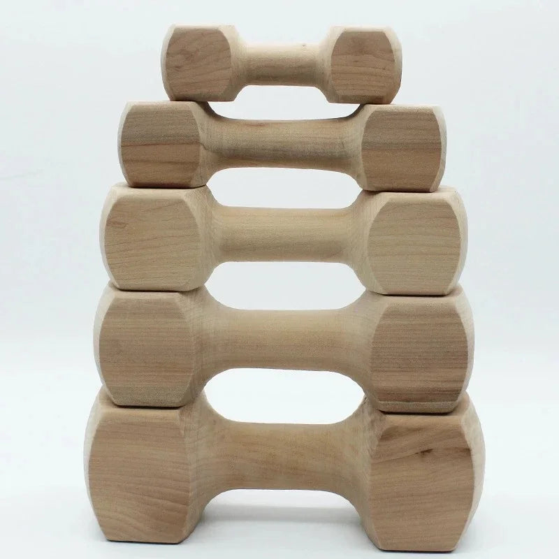 Wooden Dumbbell: Your Dog's New Best Friend!