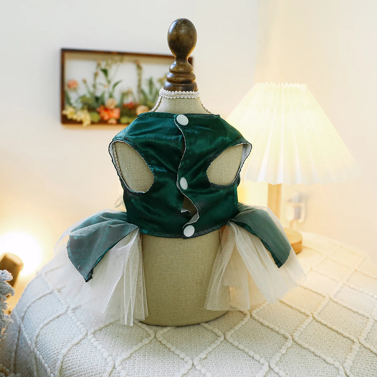 Robe de princesse verte : trop chou !