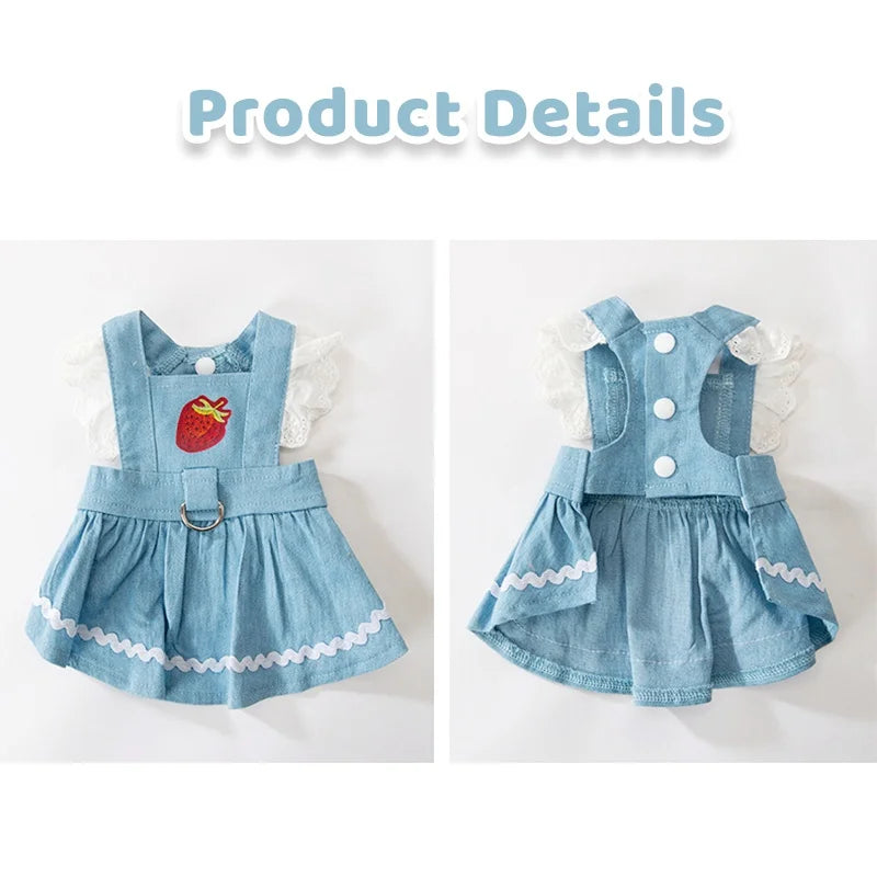 Votre petit compagnon sera une véritable princesse avec cette robe en jean