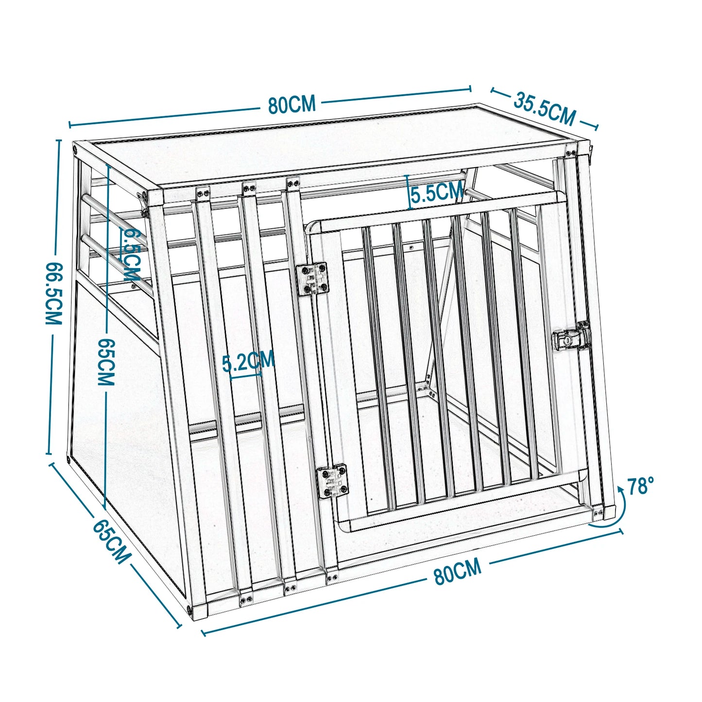 Cage de transport pliable et facile à ranger