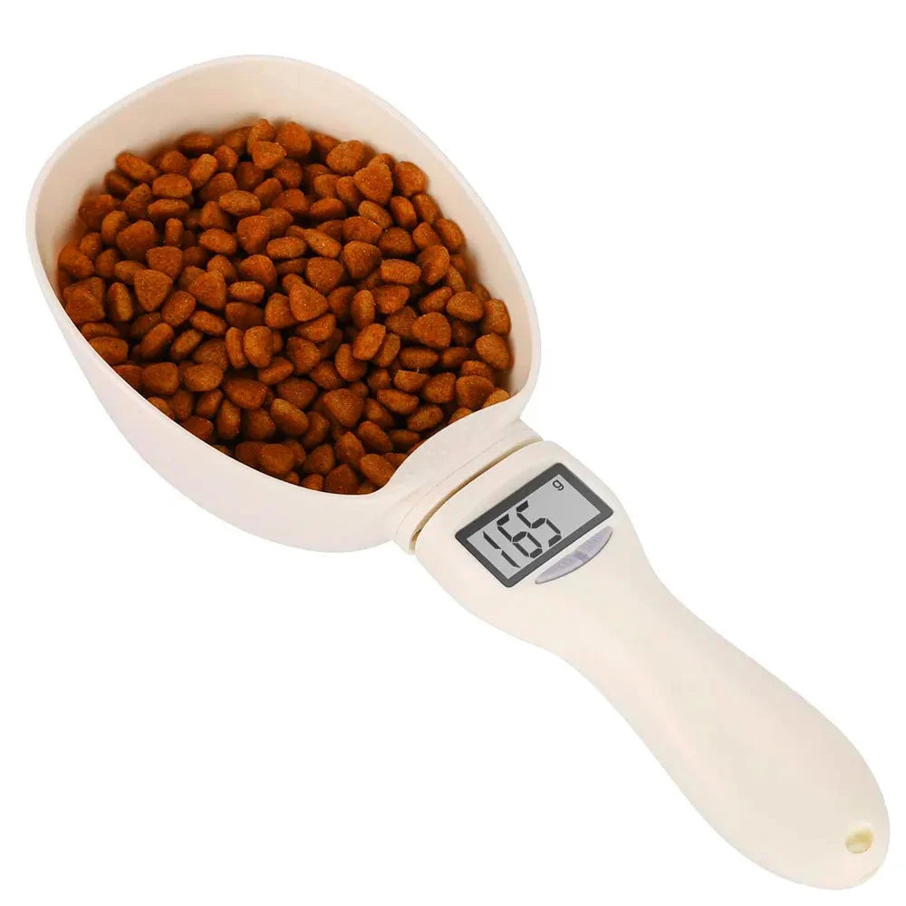 Measuring spoon with LED display: control your pet's portions