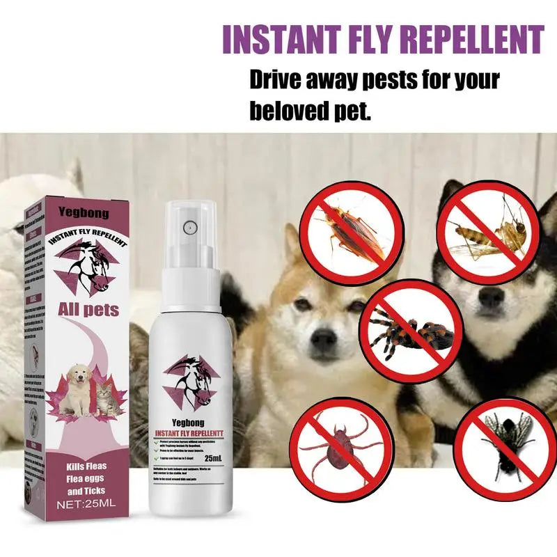 Flea spray: effective and gentle. Ideal for sensitive skin.