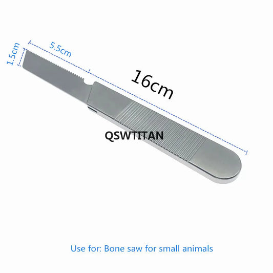 Scie à Os Chirurgicale en Acier Inoxydable - Précision et Sécurité pour Animaux de Compagnie