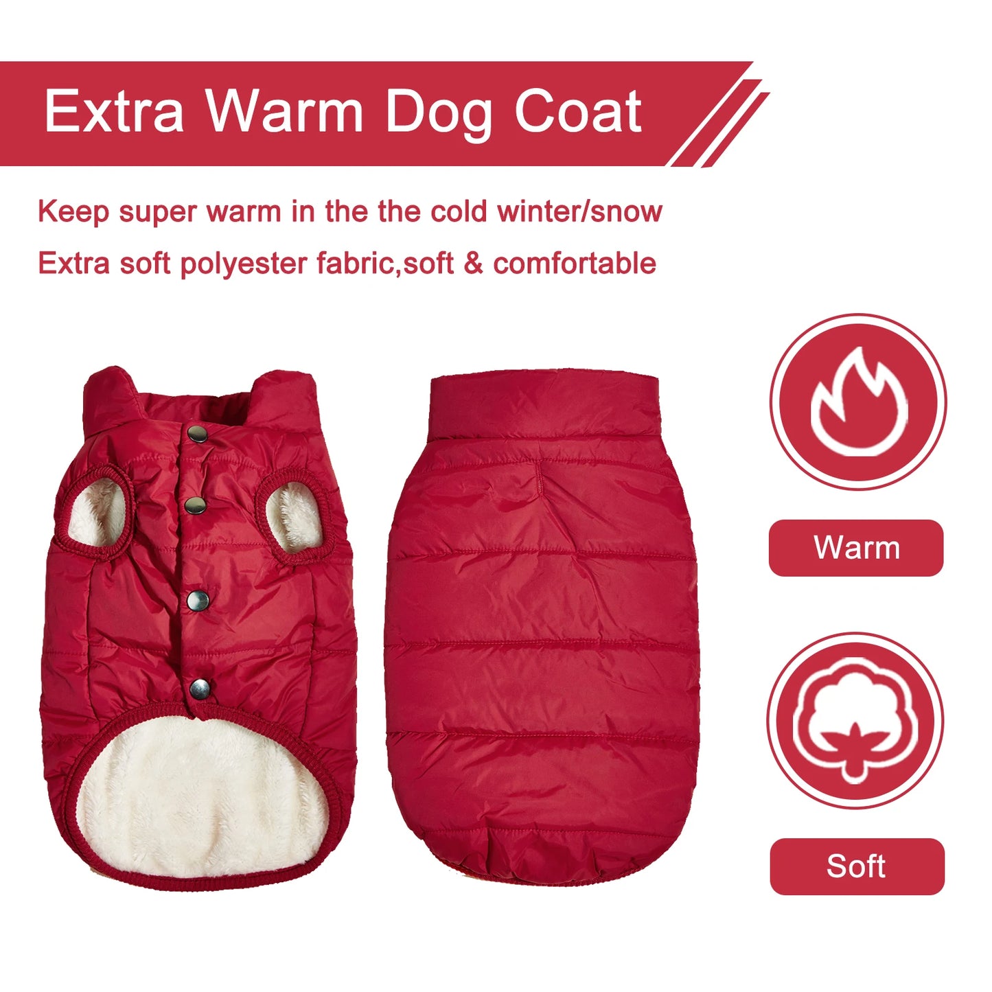 Manteau d'hiver douillet pour chien : Gardez votre compagnon au chaud tout l'hiver !