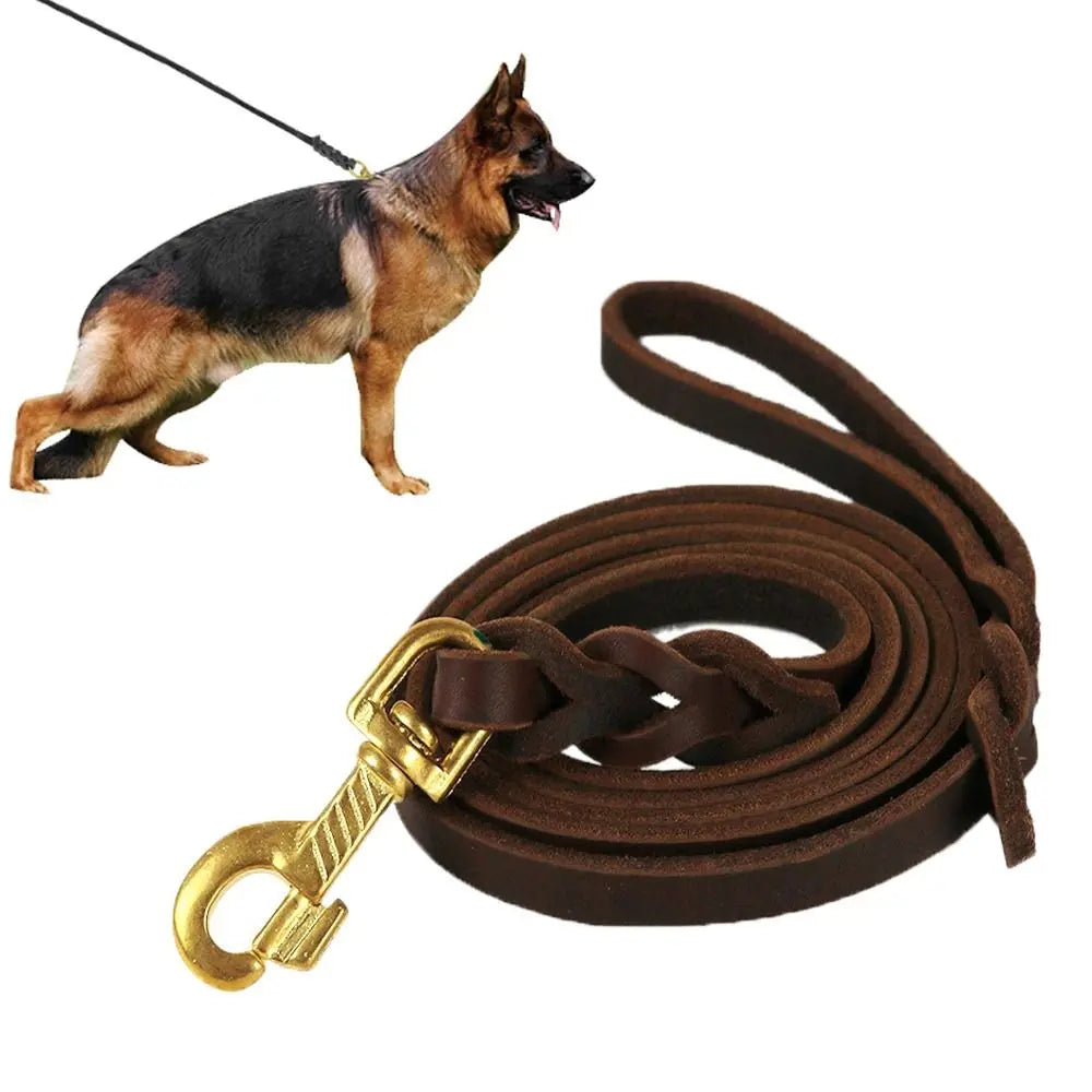 Premium Leather Leash: Handcrafted