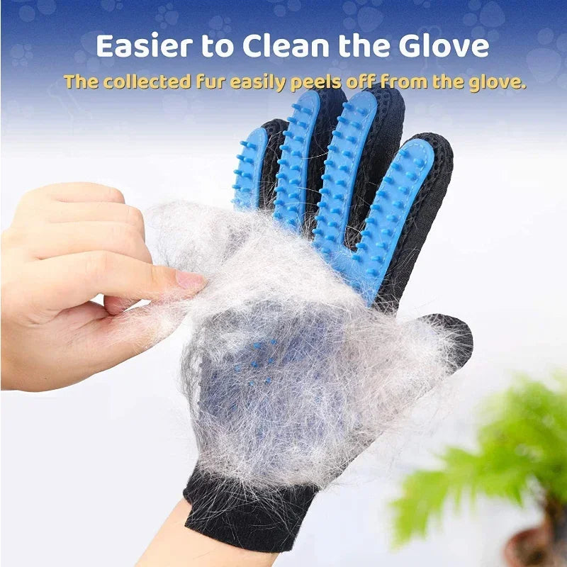 1pc-3-in-1 Grooming Glove: Brush, Glove and Detangler for Dogs