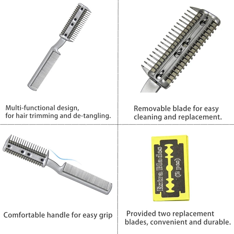 2 in 1 Professional Shaver for Dogs and Cats: Comb + Blades