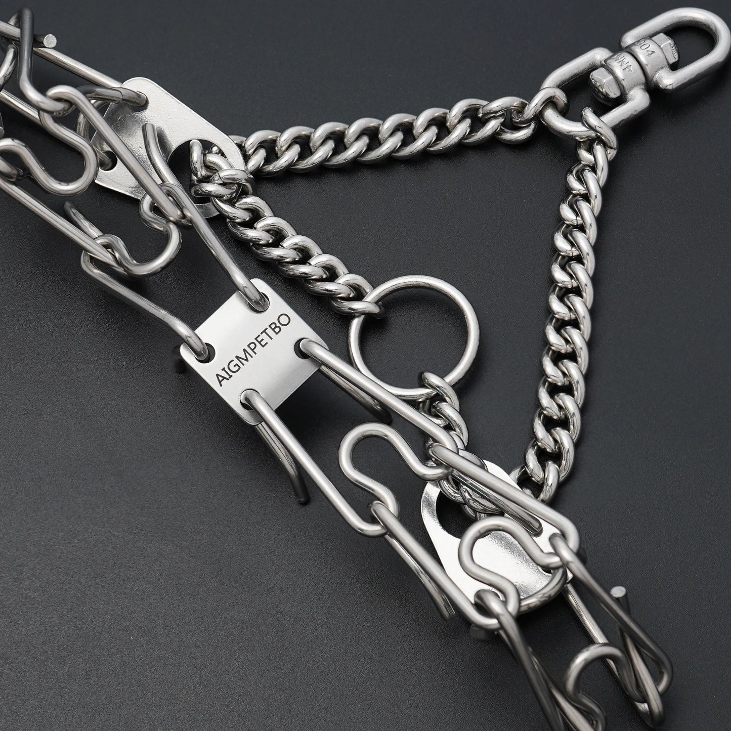 Chrome plated stainless steel necklace: strong and durable