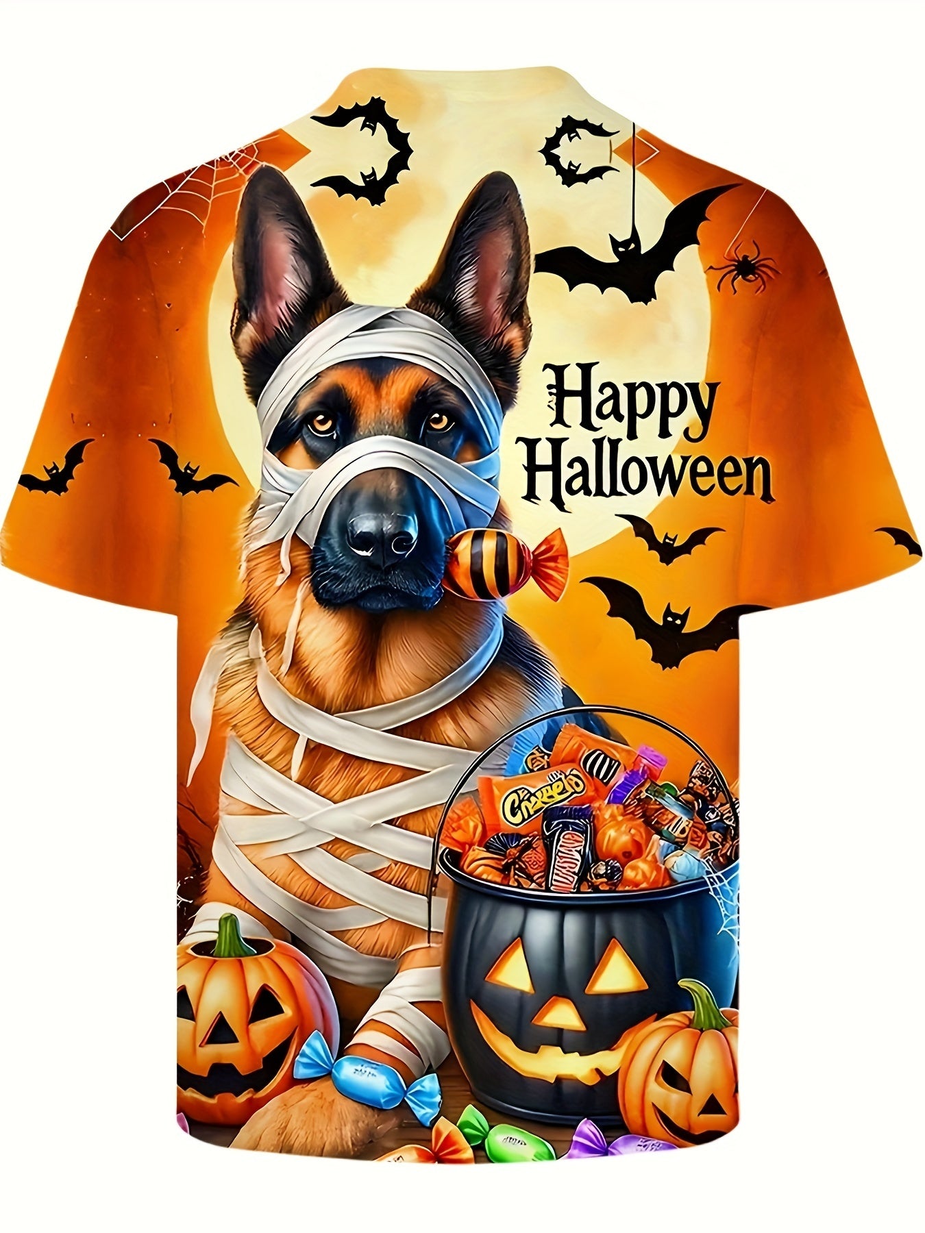 T-shirt Halloween : Berger Allemand 3D, Effet Poil Réaliste